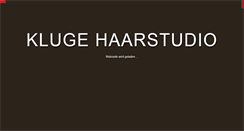 Desktop Screenshot of klugehaarstudio.de